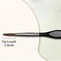 Professional detailing brush with 1.8cm fine nylon tip and ergonomic black handle - Black / #6 (triangular Side)