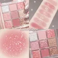 Palette de neuf ombres à paupières aux tons mats et brillants de rose et de marron - 01# Palette Rose