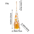 Fall harvest gnome doll with pumpkin pattern hat and 25cm height dimension markers - White Hat