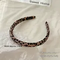 Leopard print headband with handmade label, 1.5cm width and 14cm diameter, lightweight style - 1.5cm / Light Leopard