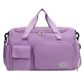 Waterproof lavender fitness bag with separate shoe compartment and shoulder strap - Standard Edition / Purple