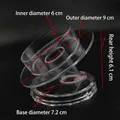 Transparent acrylic bracelet display stand with 6cm inner diameter and 9cm outer diameter - No. 14 High Round Large Bracelet Base