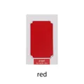 Inkless baby footprint kit with red ink pad and STOP face down warning instruction - 1 Ink Pad + 2 Sheets of Cardstock / Red