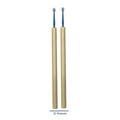 Wegwerp wimperborstel met bamboe handvat en 2,5 mm blauwe tip applicator set - Blauwe 2,5 mm Bamboe Micro Swabs