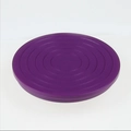 Purple rotating cake turntable base with concentric circular patterns for cake decorating - 14cm (Mini) / Purple