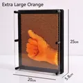 3D clone pin art toy in extra large orange size for creative kids hand sensory play - Extra Large / Orange