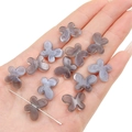 Handgehouden grijze marmeren vlinder acryl kralen voor handgemaakte sieraden accessoires - Grijs