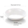 White melamine sauce dish, round 3.5-inch dipping plate, 8.7cm diameter kitchenware - 3.5 Inch Oil Dish