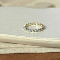 Smalto a Cuore Blu Chiaro (J3950)