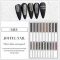 Detailed view of snake skin nail stickers featuring brown and grey python patterns - Snake Pattern (1451)
