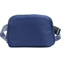 Navy blue nylon sports belt bag with adjustable strap and durable plastic buckle - Navy Blue