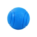 Interactive blue high-elastic pet dog toy ball with non-slip texture and grooves - Small 5cm Blue Texture Ball