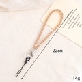 Cinturino per cellulare in strass oro champagne con chiusura in metallo, 22cm e 14g - Stile da Polso Champagne (K319)