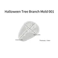 Halloween tak siliconen mal voor hars DIY, doorschijnende witte flexibele textuur - Boomtak