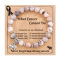 Pink zebra marble bead bracelet with silver elephant charm on display card - Pink Zebra Elephant Without Card Style