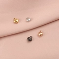 Mini heart-shaped steel pendants in gold, silver, rose gold, and black finishes - Heart (9#)