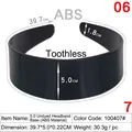 Black ABS plastic headband 5.0cm width smooth surface DIY hair accessory blank base - 5.0CM Non-toothed Black Plain