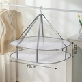 Double layer flat drying rack in matcha green with grey straps and windproof hook - Grey Rectangular Double Layer Without Border