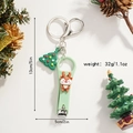 Christmas reindeer nail clipper keychain set with tree charm and product dimensions - Reindeer Head Style