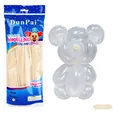 Matte transparente Modellierballons 100er Set zum Drehen kreativer Tierfiguren - 100 Stk/Packung / Matt Transparent