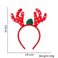 Christmas reindeer antler headband with size dimensions 22cm by 19cm and 18g weight - Hat and Antler Combo
