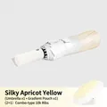 10-rib folding automatic sun umbrella in gradient apricot yellow with matching storage sleeve - 20-ribbed 10k Silky Apricot Yellow Automatic Umbrella / Gift Box Not Included
