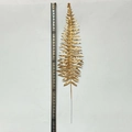 Branche de fougère artificielle dorée de 40 cm pour compositions florales - Feuille Persane Dorée