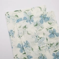 White floral tissue paper with blue watercolor flowers and elegant wrinkled texture - 50*68cm / Cherry Blossom Sydney Paper [Blue]