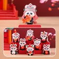 Panda blind box resin figurine featuring traditional Chinese lion dance and lucky scroll - Good Luck Bear Group Series / Random One