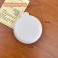 Spazzola pieghevole bianca per capelli con specchio compatto e design animato - 4# Pettine bianco riso