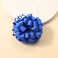 Coletero infantil azul de cinta grosgrain hecho a mano con banda de alta elasticidad - Azul Real