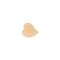Mini heart-shaped acetate hair claw clip in translucent jelly orange finish - Light Yellow 3cm