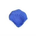 Single deep blue artificial rose petal with realistic silk texture for wedding decor - Sky Blue