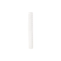 Dual-sided professional hair comb in white finish with fine and wide teeth - White
