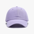 Classic lavender cotton baseball cap with adjustable strap and breathable soft top - Mauve