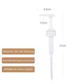 White 10CC plastic syrup pump head with 27cm straw for glass and plastic bottles - 10cc Universal Pump Head for Plastic/Glass