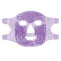 Adjustable purple gel bead cooling eye mask for sinus relief and puffiness therapy - Purple Face Mask
