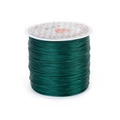 Dark green stretchy crystal cord on white spool for DIY jewelry making and beading - 0.6mm*50m / Dark Green
