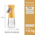 280ml mango yellow oil sprayer glass bottle for cooking with atomized misting pump - Mango Yellow-280ml