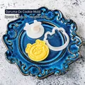 Daruma Cow cartoon cookie mold set for Japanese DIY baking with 4.1x4cm stamps - Daruma Cow