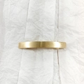 Sleek geometric rectangular spring hair clip in matte brushed gold finish for women - 19 Brushed (Arched)