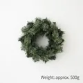 Nordic 45cm artificial pine needles Christmas wreath for door decoration in dark green - 45cm Simple Pine Needle Wreath