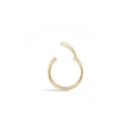 Orecchino a cerchio a cerniera minimalista in argento sterling S925 finitura oro - Oro Singolo-6mm#1