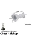 Bishop chess piece silicone mold for resin DIY casting with size measurements - Bishop Piece Mold