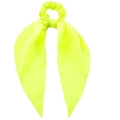 Elastico per capelli giallo fluorescente con lunghi nastri per acconciature - Scrunchie con Nastro / Giallo