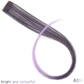 Single piece purple gradient hair extension clip with high-temperature synthetic fiber - Purple Gradient (60H)