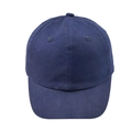 Gorra de béisbol clásica de algodón azul marino con diseño de 6 paneles y visera curva - Azul Marino - Gorra de Béisbol de Ala Corta