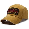 Cappellino vintage giallo senape New York in cotone lavato con effetto invecchiato - Regolabile / Giallo