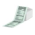 Phomemo thermal adhesive nutrition facts labels for potatoes with clear calorie data - 4*6 Inch-500pcs (Folded)-Nutrition / Green