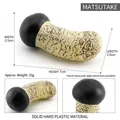 Realistic pine mushroom model figurine made of solid plastic 7cm height decoration - Matsutake Mushroom (T15517)